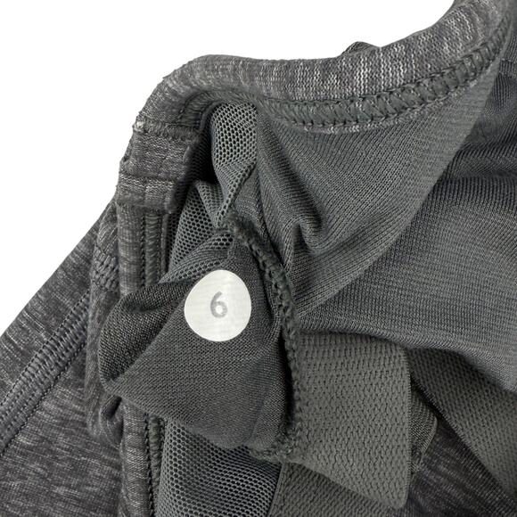 LULULEMON Power Y Tank Heathered Slate Size 6 - Picture 8 of 9
